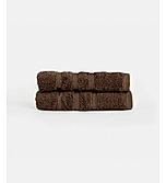 Kalpavriksha 550 gsm 100% Organic Cotton Soft & Fluffy Coffee Brown Hand Towel