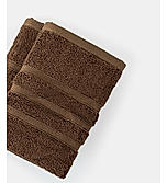 Kalpavriksha 550 gsm 100% Organic Cotton Soft & Fluffy Coffee Brown Hand Towel