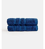 Kalpavriksha 550 gsm 100% Organic Cotton Soft & Fluffy Blue Hand Towel