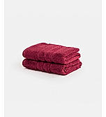 Kalpavriksha 550 gsm 100% Organic Cotton Soft & Fluffy Maroon Hand Towel