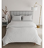 Mussette 600 TC 100% Cotton Ultra Luxurious White Solid Print Double Comforter