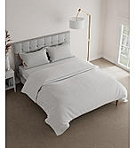 Mussette 600 TC 100% Cotton Ultra Luxurious White Solid Print Double Comforter