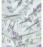 Valatia 200 TC 100% Cotton Blue Printed Flat King Bedsheet with 2 Pillow Covers