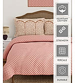 Heritage Walk Super Fine 100% Egyptian Cotton 200 TC Ethnic Print King Bedsheet with 2 Pillow Covers
