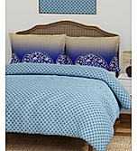 Heritage Walk Super Fine 100% Egyptian Cotton 200 TC King Ethnic Print King Bedsheet with 2 Pillow Covers