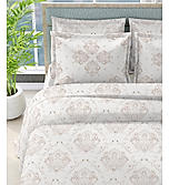 Luxe Loom Super Fine Quality 100% Cotton 600 TC Satin Weave Off White King Bedsheet with 4 Pillow Covers