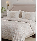 Luxe Loom Super Fine Quality 100% Cotton 600 TC Satin Weave Peach King Bedsheet with 4 Pillow Covers