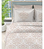 Luxe Loom Super Fine Quality 100% Cotton 600 TC Satin Weave Peach King Bedsheet with 4 Pillow Covers