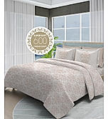 Luxe Loom Super Fine Quality 100% Cotton 600 TC Satin Weave Peach King Bedsheet with 4 Pillow Covers