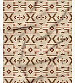 Alpha Geo Valatia 100% Cotton 200 TC Plain Weave Ethnic Print King Bedsheet with 2 Pillow Covers