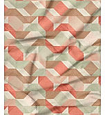 Alpha Geo Valatia 100% Cotton 200 TC Plain Weave Geometric Print King Bedsheet with 2 Pillow Covers