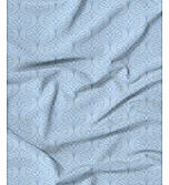 Radiance 825 TC Cotton Polyester Blended Fabric Satin Weave Blue King Bedsheet with 2 Pillow Covers