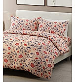 Siesta 100% Cotton 200 TC Floral Print King Bedsheet with 2 Pillow Covers
