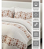 Siesta 100% Cotton 200 TC Ethnic Print King Bedsheet with 2 Pillow Covers