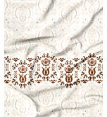 Siesta 100% Cotton 200 TC Ethnic Print King Bedsheet with 2 Pillow Covers