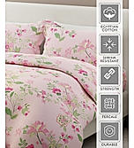 Siesta 100% Cotton 200 TC Floral Print King Bedsheet with 2 Pillow Covers