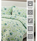 Siesta 100% Cotton 200 TC Floral Print King Bedsheet with 2 Pillow Covers