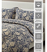 Siesta 100% Cotton 200 TC Floral Print King Bedsheet with 2 Pillow Covers