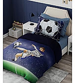 Rock & Room 100% Cotton 300 TC Satin Weave Digitally Printed Single Bedsheet with 1 Pillow Cover