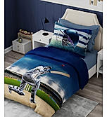 Rock & Room 100% Cotton 300 TC Satin Weave Digitally Printed Single Bedsheet with 1 Pillow Cover