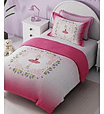 Rock & Room 100% Cotton 300 TC Sain Weave Digitally Printed Single Bedsheet with 1 Pillow Cover