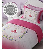Rock & Room 100% Cotton 300 TC Sain Weave Digitally Printed Single Bedsheet with 1 Pillow Cover