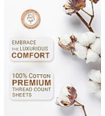 Nature Bouquet 100% Cotton 300 TC Floral Print Scented King Bedsheet with 2 Pillow Covers (Lavender Fragrance)