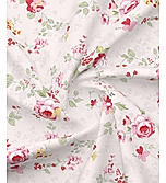 Nature Bouquet 100% Cotton 300 TC Pink Floral Print Scented King Bedsheet with 2 Pillow Covers (Rose Fragrance)