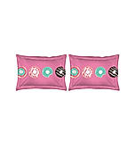 Rock & Room Fine Cotton Sea Blue & Pink Cartoon Print King Bedsheet Set