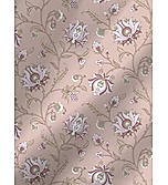 Signature Sateen 100% Cotton 300 TC Brown Floral Print Anti Viral King Bedsheet with 2 Pillow Covers