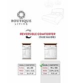 Mussette 600 TC 100% Cotton Ultra Luxurious Ivory Solid Print Double Comforter
