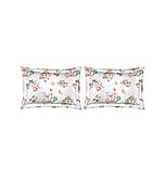Iris Gaze 100% Fine Cotton Multicolor Floral Print King Bedsheet Set