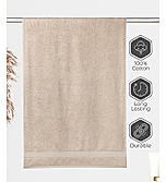 Luxe Loom 100% Cotton 550 GSM Bath Towel - Soft Sand (Beige)