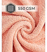 Luxe Loom 100% Cotton 550 GSM Bath Towel - Peach