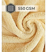 Luxe Loom 100% Cotton 550 GSM Bath Towel - Yellow