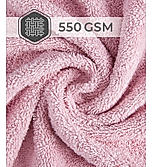 Luxe Loom 100% Cotton 550 GSM Bath Towel - Blush Pink