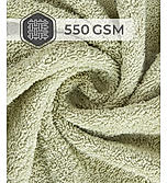 Luxe Loom 100% Cotton 550 GSM Bath Towel - Green