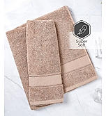 Luxe Loom 100% Cotton 550 GSM Bath Towel - Brown Rush
