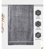 Luxe Loom 100% Cotton 550 GSM Bath Towel - Grey Beauty