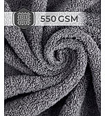 Luxe Loom 100% Cotton 550 GSM Bath Towel - Grey Beauty