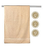 Platinum Pulse 100% Cotton 625 GSM Bath Towel - Brazilian Sand (Brown)