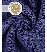 Platinum Pulse 100% Cotton 625 GSM Bath Towel - Navy Blue