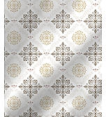 Baltic 224 TC Tencel Cotton Super Fine White Ethnic Print King Bedsheet Set