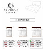 Baltic 224 TC Tencel Cotton Super Fine White Ethnic Print King Bedsheet Set