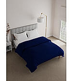 Mussette 600 TC 100% Cotton Ultra Luxurious Blue Solid Print Double Comforter