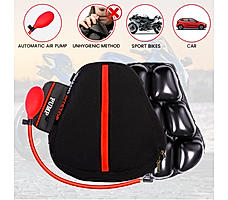 Air Comfy Seat Cushion for Medical, Offices, Home, Motorcycle and Car Lumbar Support - Sports Premium with Pump