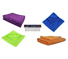 Microfiber Cleaning Cloth (30 cm X 70 cm, Assorted Color)- Pack of four