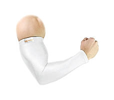 Arm Sleeves For Cricket, Bike Riding, Cycling, Outdoor Activities - White - Pair