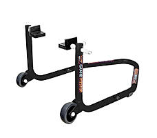 Non-Dismantable Standard Rear Paddock Stand without Skate Wheels - Black - (Bike Wt upto: 250 kgs)