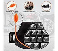 Air Comfy Seat Cushion for Motorcycle Long Rides (Cruiser with Pump)